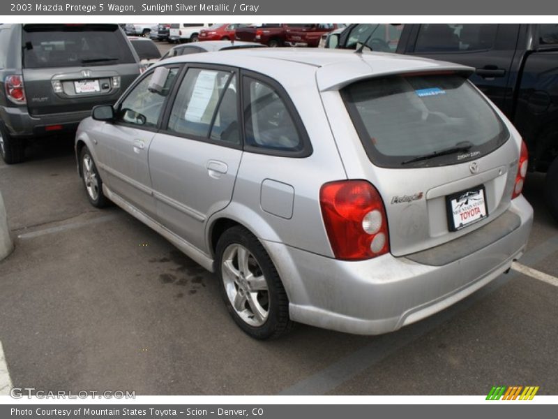 Sunlight Silver Metallic / Gray 2003 Mazda Protege 5 Wagon