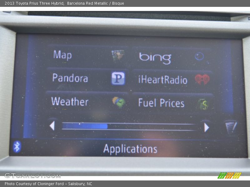 Barcelona Red Metallic / Bisque 2013 Toyota Prius Three Hybrid