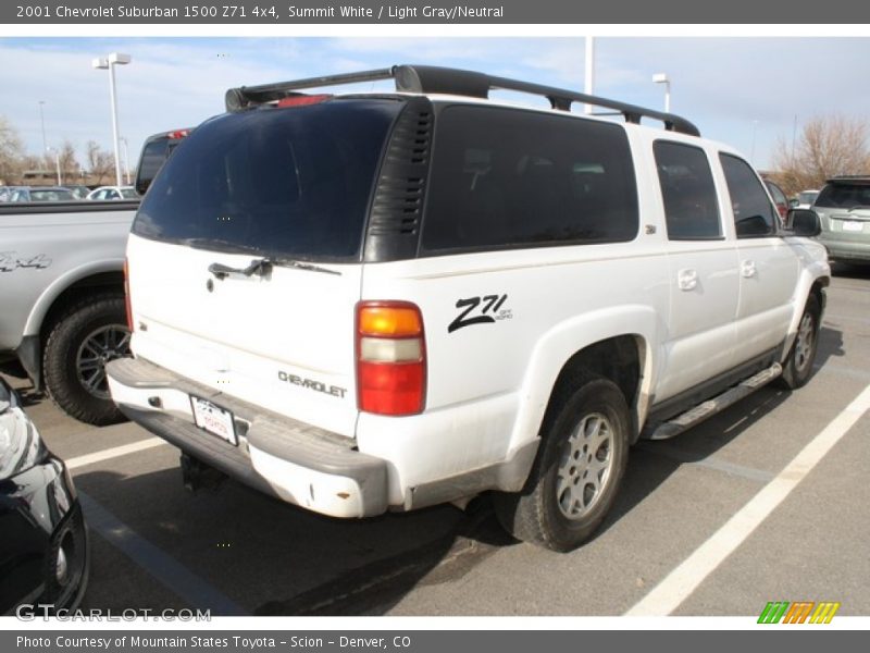 Summit White / Light Gray/Neutral 2001 Chevrolet Suburban 1500 Z71 4x4