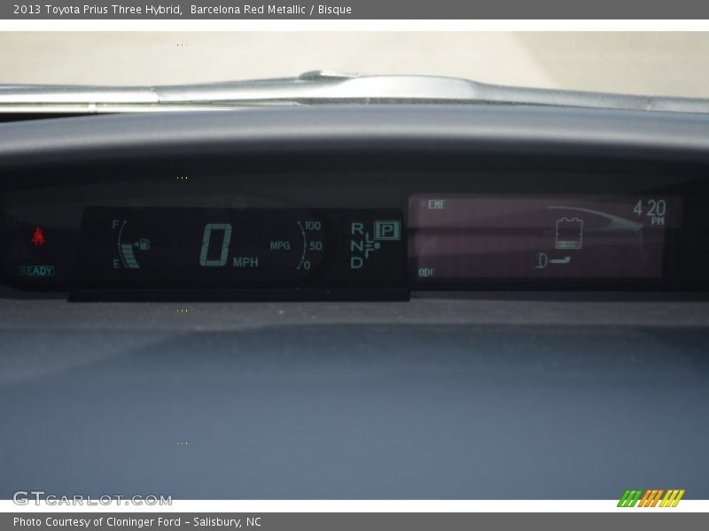 Barcelona Red Metallic / Bisque 2013 Toyota Prius Three Hybrid