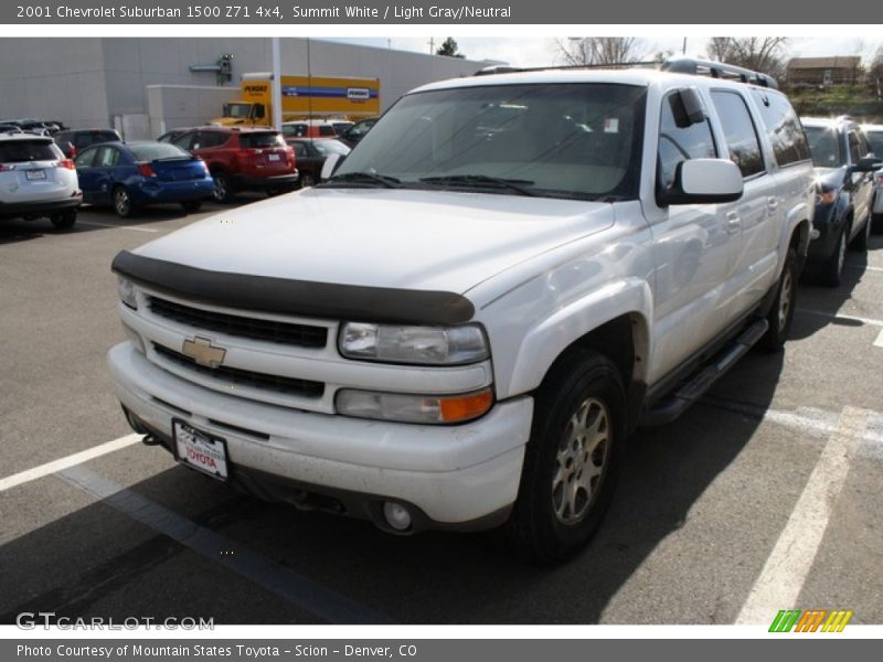 Summit White / Light Gray/Neutral 2001 Chevrolet Suburban 1500 Z71 4x4