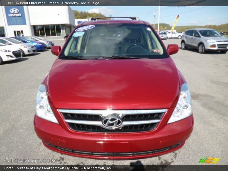 Cranberry Red / Beige 2007 Hyundai Entourage Limited