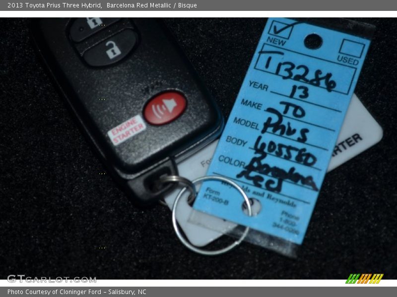 Barcelona Red Metallic / Bisque 2013 Toyota Prius Three Hybrid
