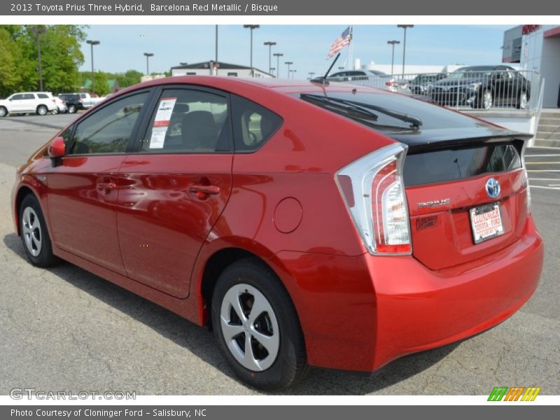 Barcelona Red Metallic / Bisque 2013 Toyota Prius Three Hybrid