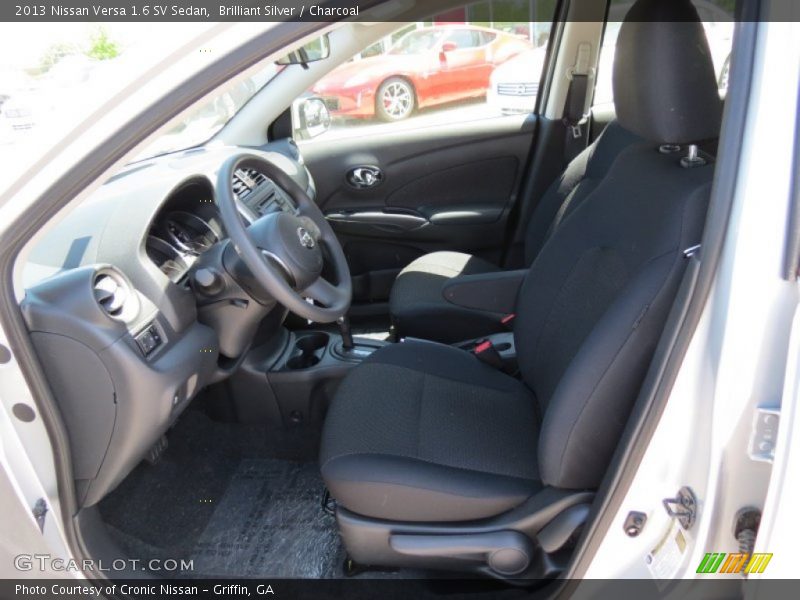 Brilliant Silver / Charcoal 2013 Nissan Versa 1.6 SV Sedan