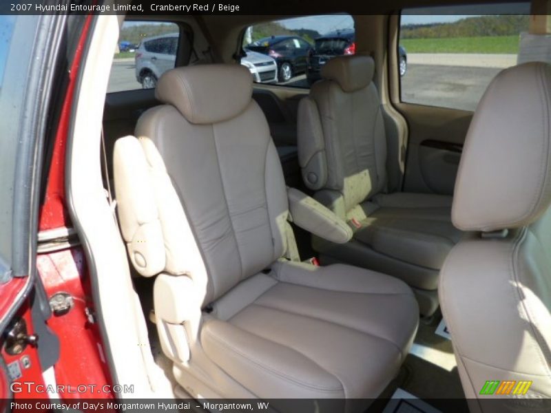 Cranberry Red / Beige 2007 Hyundai Entourage Limited