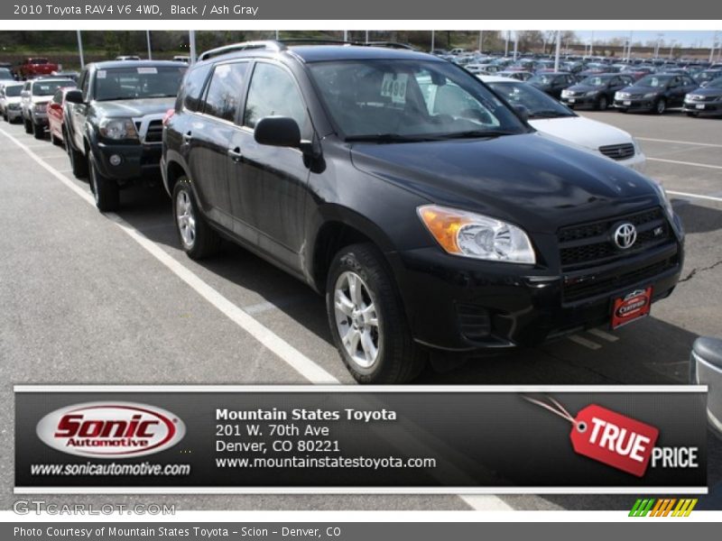 Black / Ash Gray 2010 Toyota RAV4 V6 4WD