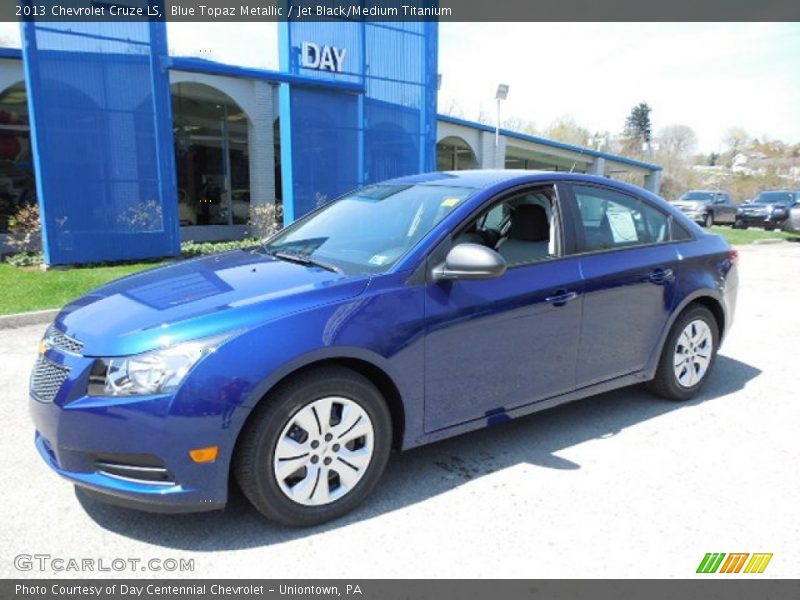 Blue Topaz Metallic / Jet Black/Medium Titanium 2013 Chevrolet Cruze LS