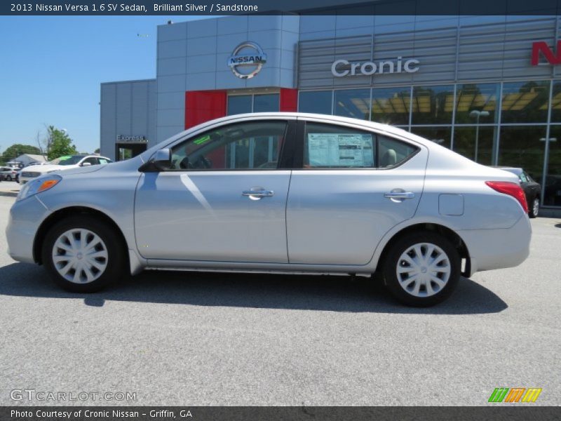 Brilliant Silver / Sandstone 2013 Nissan Versa 1.6 SV Sedan