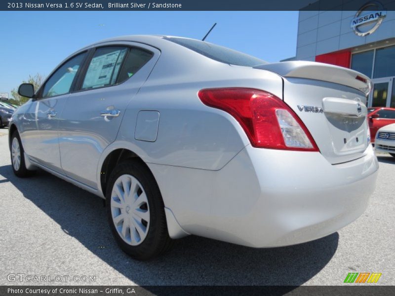 Brilliant Silver / Sandstone 2013 Nissan Versa 1.6 SV Sedan