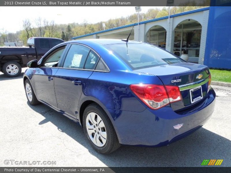 Blue Topaz Metallic / Jet Black/Medium Titanium 2013 Chevrolet Cruze LS