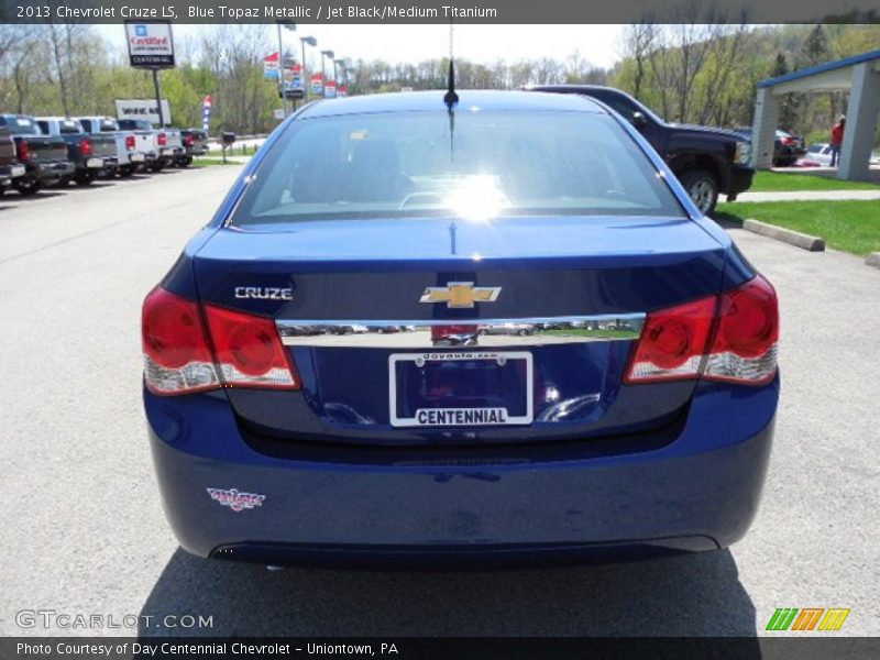 Blue Topaz Metallic / Jet Black/Medium Titanium 2013 Chevrolet Cruze LS