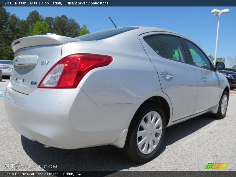 Brilliant Silver / Sandstone 2013 Nissan Versa 1.6 SV Sedan