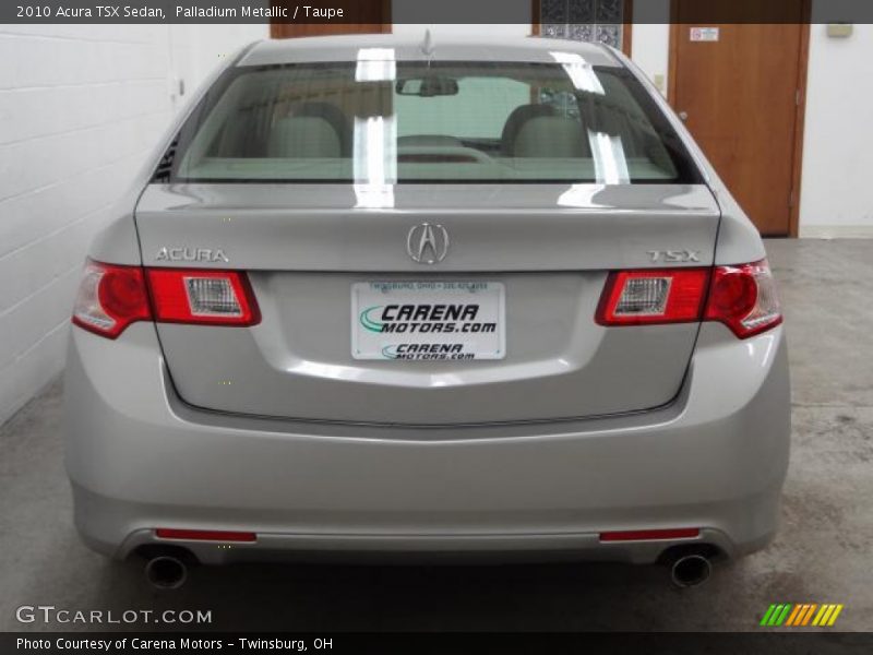 Palladium Metallic / Taupe 2010 Acura TSX Sedan