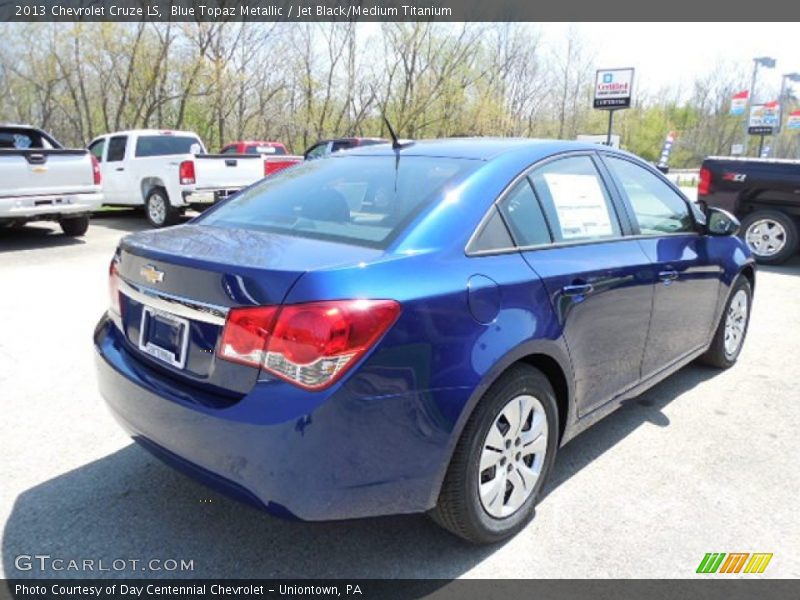 Blue Topaz Metallic / Jet Black/Medium Titanium 2013 Chevrolet Cruze LS