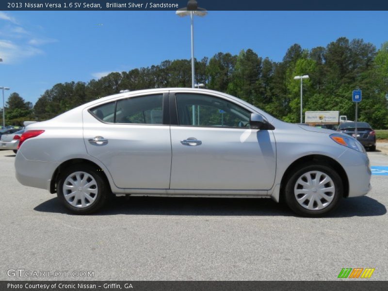 Brilliant Silver / Sandstone 2013 Nissan Versa 1.6 SV Sedan