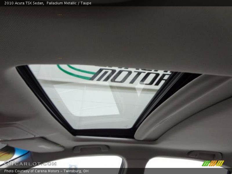 Palladium Metallic / Taupe 2010 Acura TSX Sedan