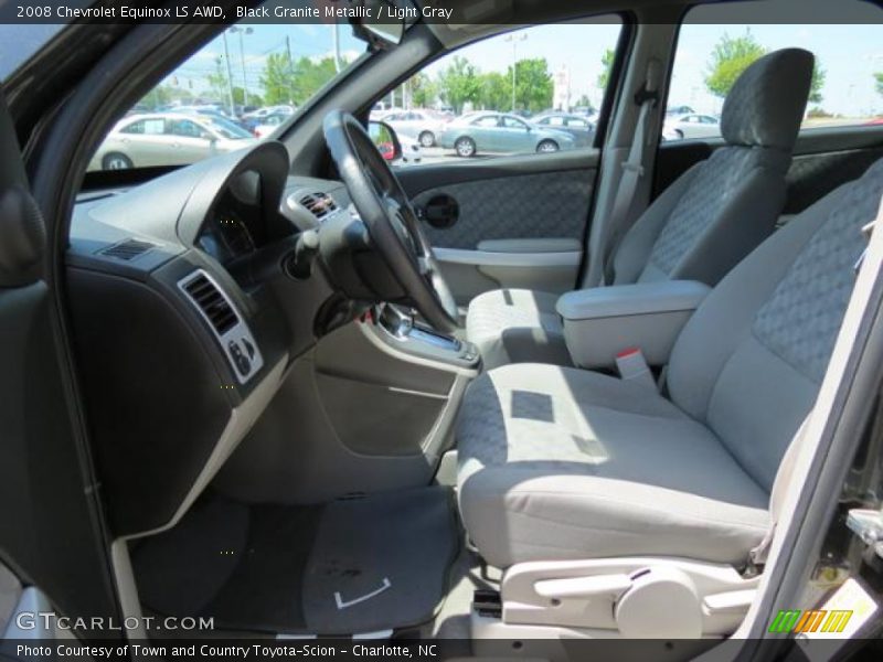 Black Granite Metallic / Light Gray 2008 Chevrolet Equinox LS AWD