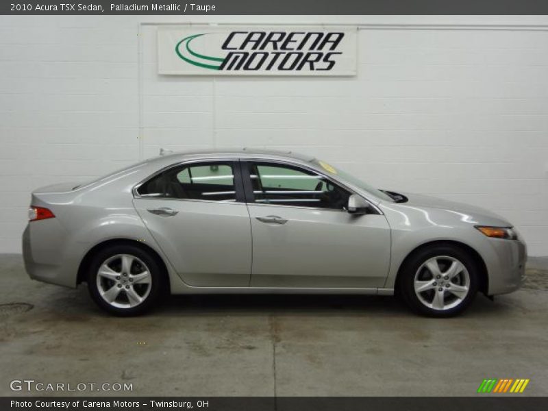 Palladium Metallic / Taupe 2010 Acura TSX Sedan