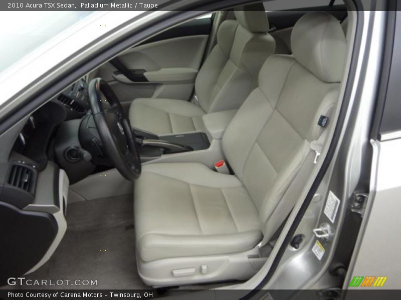 Palladium Metallic / Taupe 2010 Acura TSX Sedan