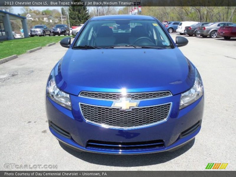 Blue Topaz Metallic / Jet Black/Medium Titanium 2013 Chevrolet Cruze LS