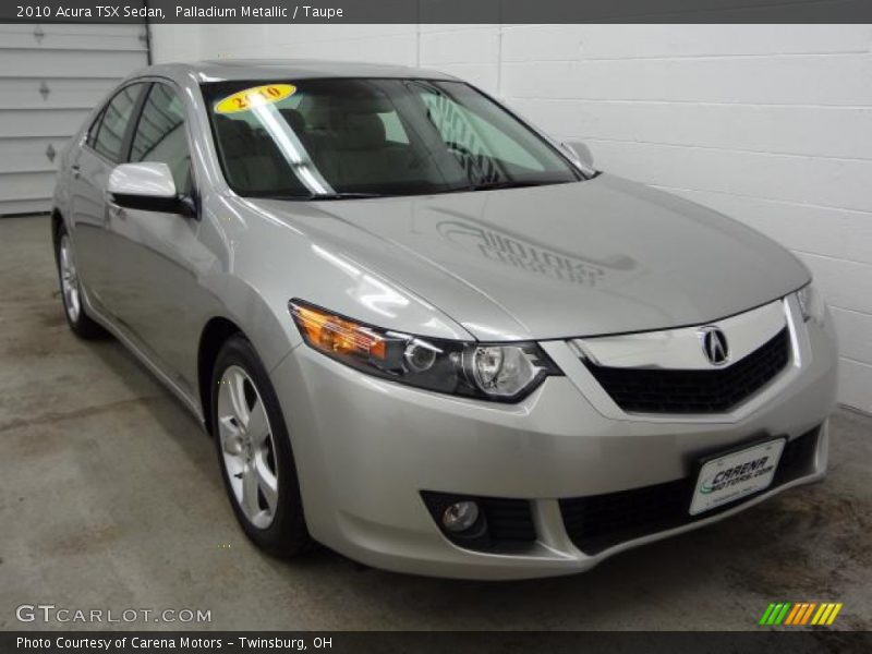 Palladium Metallic / Taupe 2010 Acura TSX Sedan
