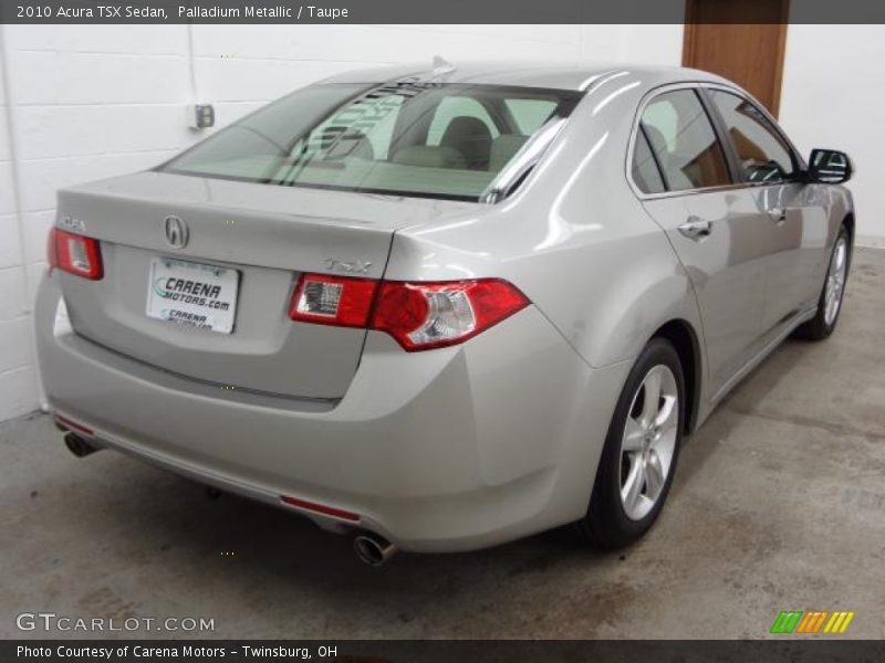 Palladium Metallic / Taupe 2010 Acura TSX Sedan
