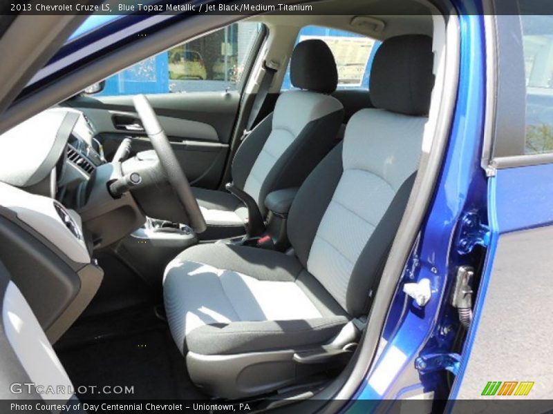 Blue Topaz Metallic / Jet Black/Medium Titanium 2013 Chevrolet Cruze LS