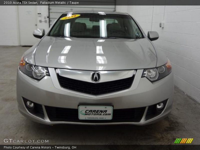 Palladium Metallic / Taupe 2010 Acura TSX Sedan