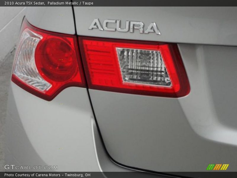 Palladium Metallic / Taupe 2010 Acura TSX Sedan