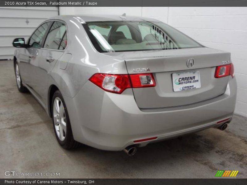 Palladium Metallic / Taupe 2010 Acura TSX Sedan
