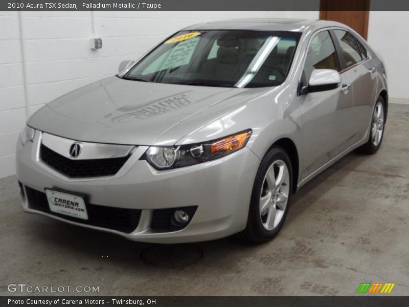 Palladium Metallic / Taupe 2010 Acura TSX Sedan