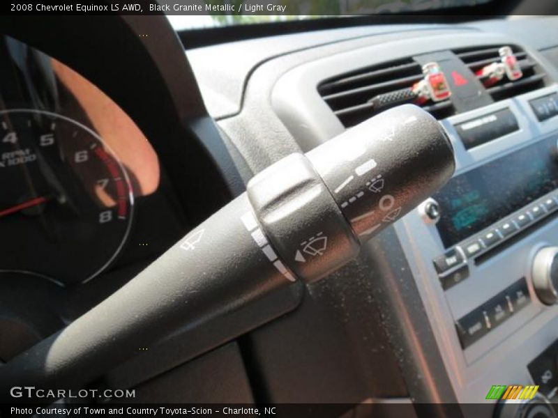 Black Granite Metallic / Light Gray 2008 Chevrolet Equinox LS AWD