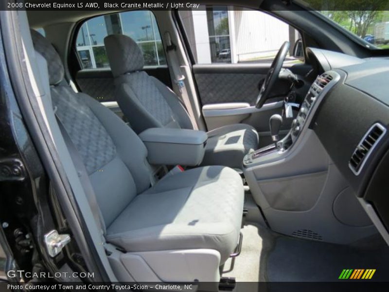 Black Granite Metallic / Light Gray 2008 Chevrolet Equinox LS AWD