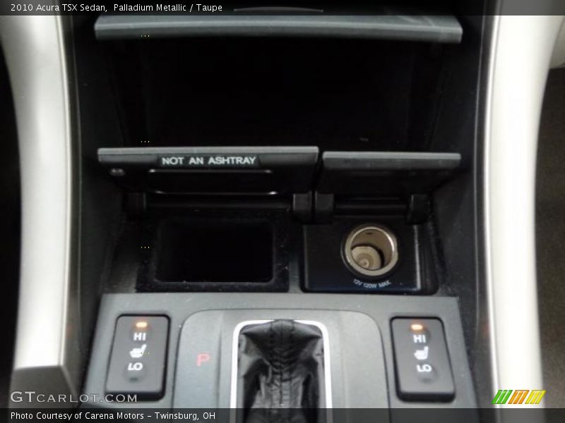 Palladium Metallic / Taupe 2010 Acura TSX Sedan
