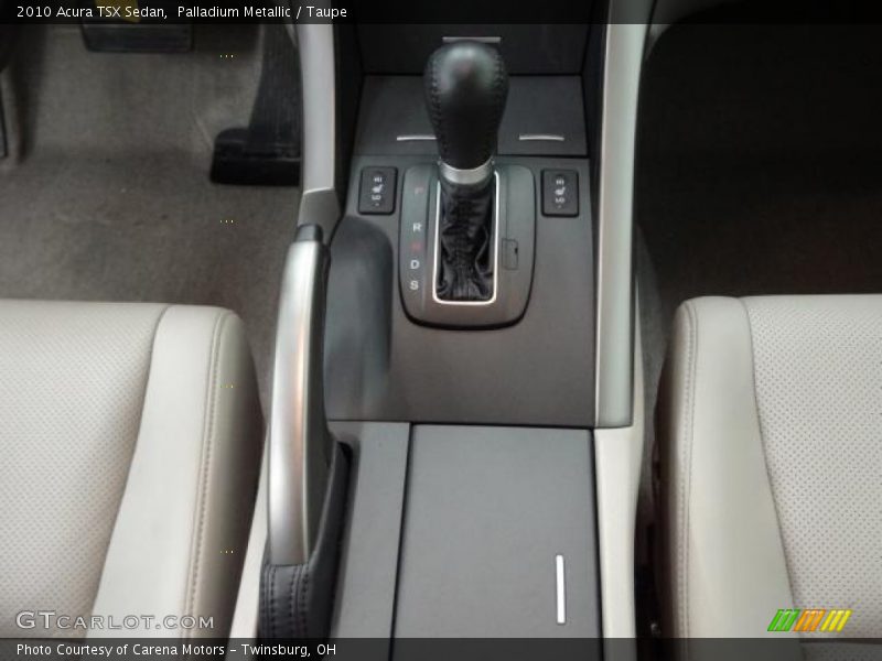 Palladium Metallic / Taupe 2010 Acura TSX Sedan