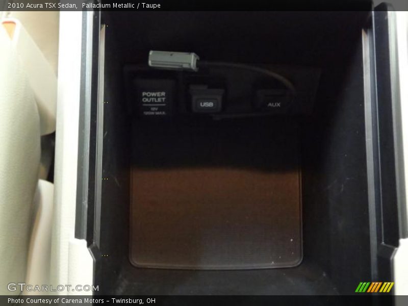 Palladium Metallic / Taupe 2010 Acura TSX Sedan