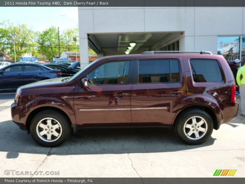 Dark Cherry Pearl / Black 2011 Honda Pilot Touring 4WD
