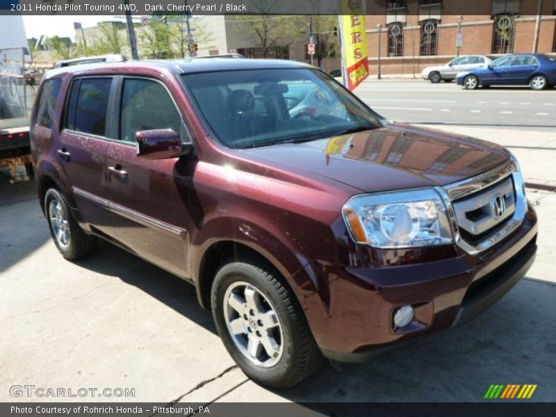 Dark Cherry Pearl / Black 2011 Honda Pilot Touring 4WD