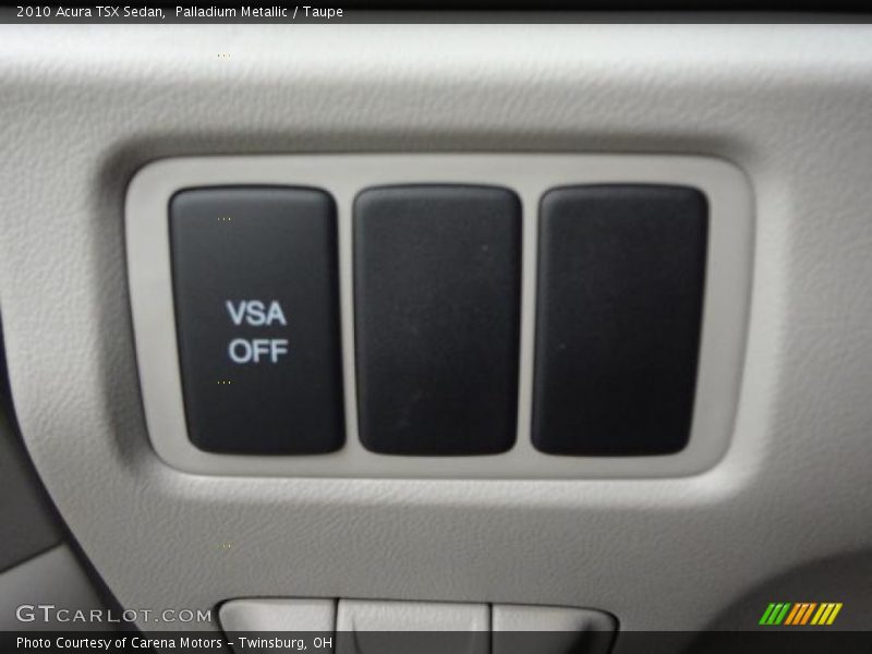 Palladium Metallic / Taupe 2010 Acura TSX Sedan