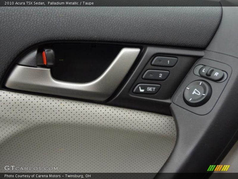 Palladium Metallic / Taupe 2010 Acura TSX Sedan