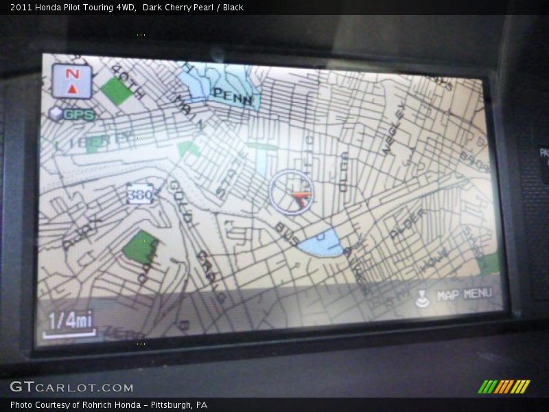 Dark Cherry Pearl / Black 2011 Honda Pilot Touring 4WD