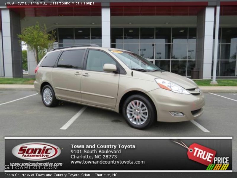 Desert Sand Mica / Taupe 2009 Toyota Sienna XLE