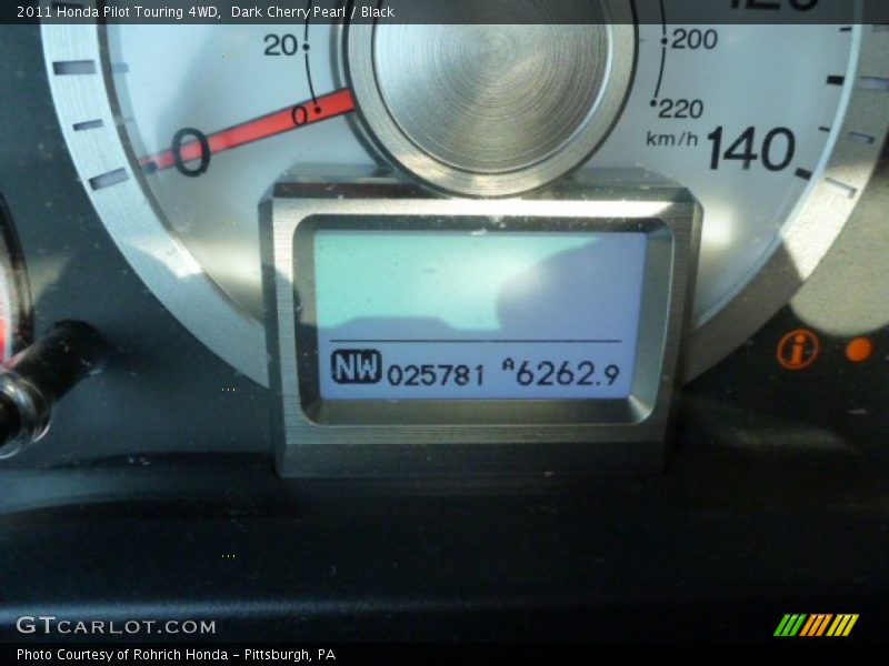 Dark Cherry Pearl / Black 2011 Honda Pilot Touring 4WD