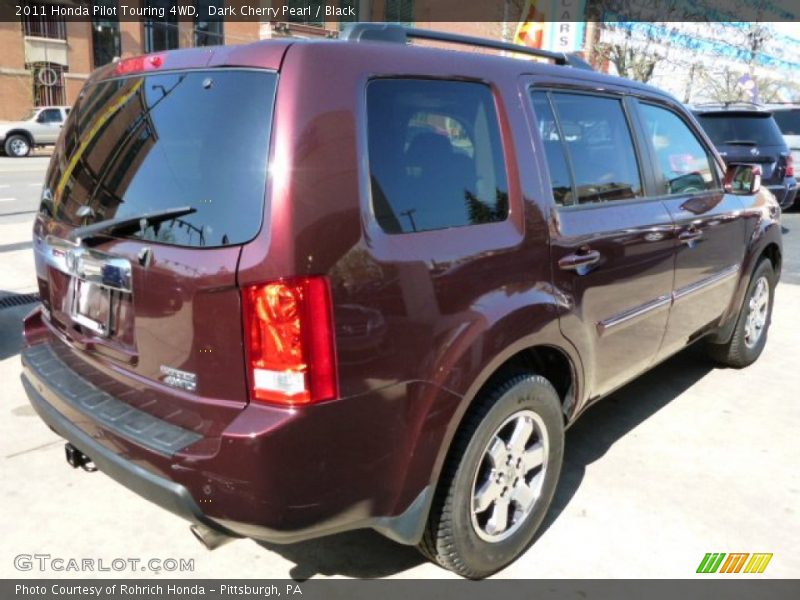 Dark Cherry Pearl / Black 2011 Honda Pilot Touring 4WD