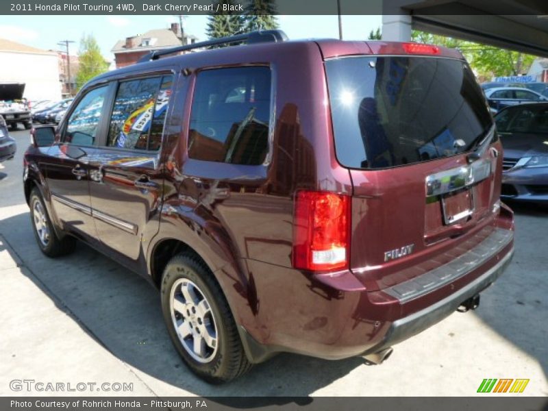 Dark Cherry Pearl / Black 2011 Honda Pilot Touring 4WD