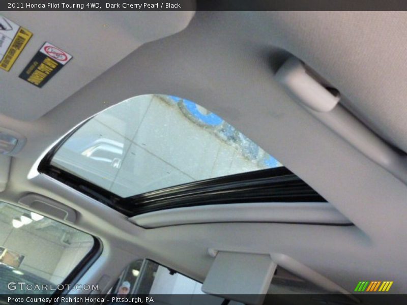 Dark Cherry Pearl / Black 2011 Honda Pilot Touring 4WD