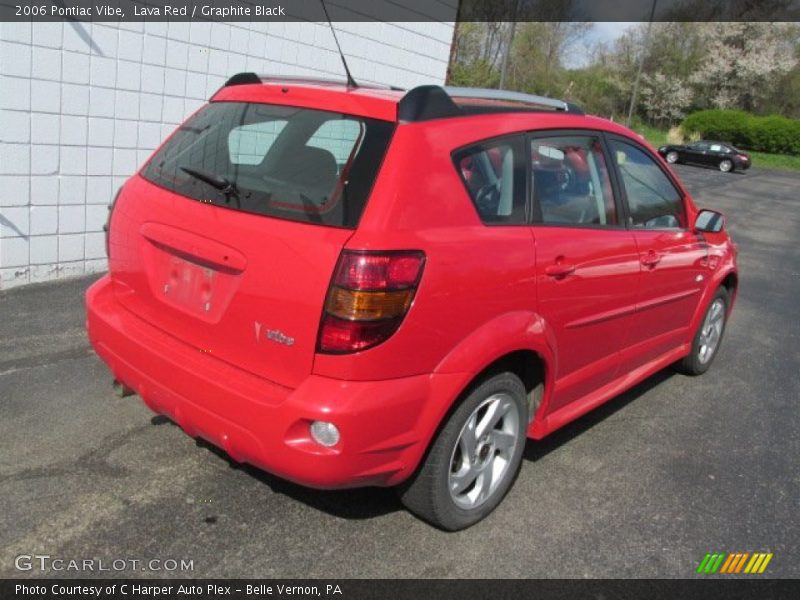 Lava Red / Graphite Black 2006 Pontiac Vibe