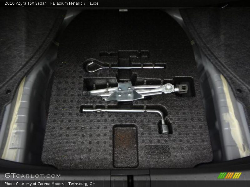Palladium Metallic / Taupe 2010 Acura TSX Sedan