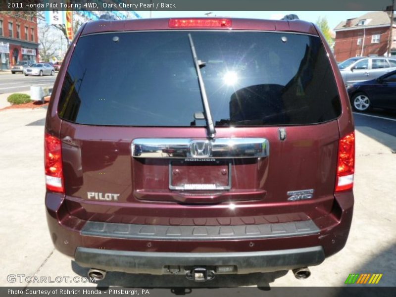 Dark Cherry Pearl / Black 2011 Honda Pilot Touring 4WD